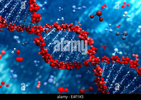 Priorità bassa del DNA Foto Stock