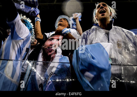 Sao Paulo, Brasile. 9 Luglio, 2014. Partita n. 62, per l'Semi-Final della Coppa del Mondo 2014, tra Argentina e Olanda, questo Mercoledì, Luglio 9th, in Sao Paulo Credito: Gustavo Basso/NurPhoto/ZUMA filo/Alamy Live News Foto Stock