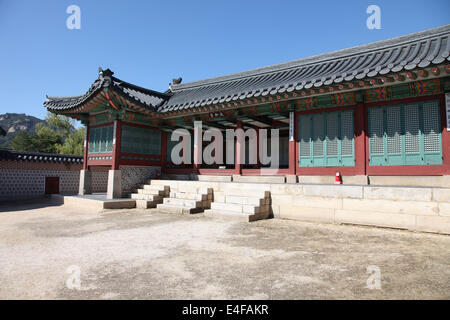 Si tratta di una foto del Palazzo Reale di Corea a Seul: Gyeongbokgung Palace o Palazzo Gyeongbok Palace Foto Stock