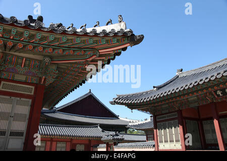 Si tratta di una foto del Palazzo Reale di Corea a Seul: Gyeongbokgung Palace o Palazzo Gyeongbok Palace Foto Stock