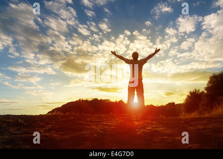 Adorazione e lode Foto Stock