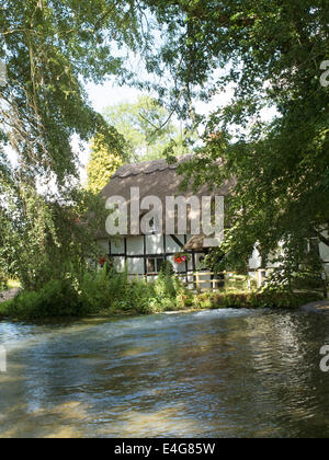 La follatura mulino sul fiume Alre in Alresford Hampshire England Regno Unito Foto Stock