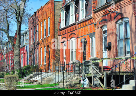 Stati Uniti Illinois Chicago Pullman quartiere designato un funzionario storico quartiere. Foto Stock