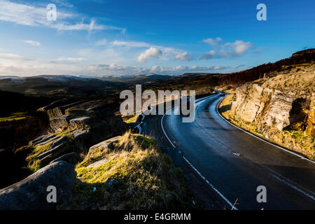 Inverno nella valle di speranza entro il Peak District Foto Stock