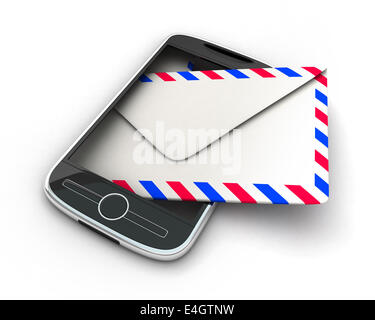 PDA, abstract SMS (fatto in 3d) Foto Stock