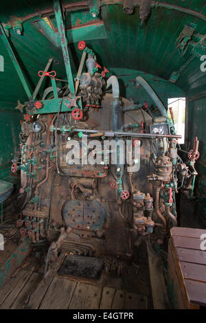 Torre, Minnesota - all'interno di Locomotiva 1218 di Duluth e gamma di ferro di ferrovie. A partire dal 1883, il D&bolina IR o di ferro Foto Stock