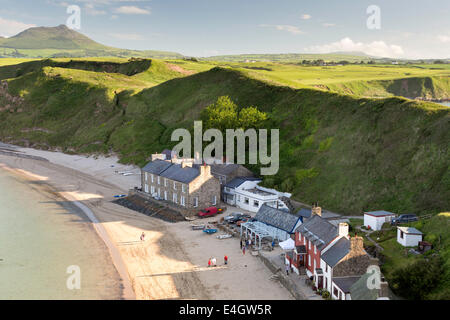 Luce della Sera su Porthdinllaen sulla penisola di Llyn, Caernarfonshire, Wales, Regno Unito Foto Stock