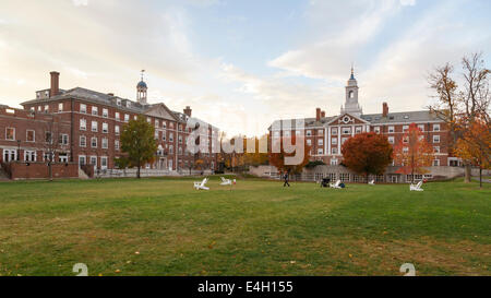 CAMBRIDGE, MA, Stati Uniti d'America - 2 Novembre 2013: Radcliffe Quad alloggiamento undergrad presso la Harvard University in caduta in Cambridge, MA, Stati Uniti d'America o Foto Stock