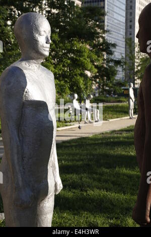 Bordi a Solti giardino in Chicago Foto Stock
