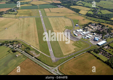Vista aerea di Oxford Aeroporto a Kidlington in Oxfordshire Foto Stock
