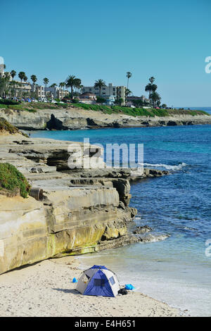 La Jolla Cove Beach a San Diego. Foto Stock