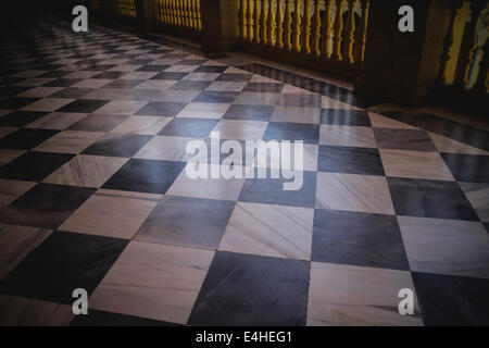 Pavimento in marmo, Indoor, palazzo Alcazar de Toledo, Spagna Foto Stock