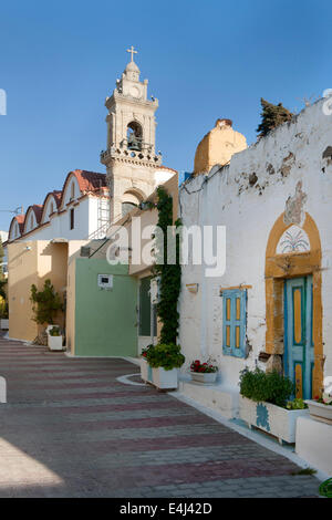 Griechenland, Rodi, Fanes, Dorfgasse Foto Stock