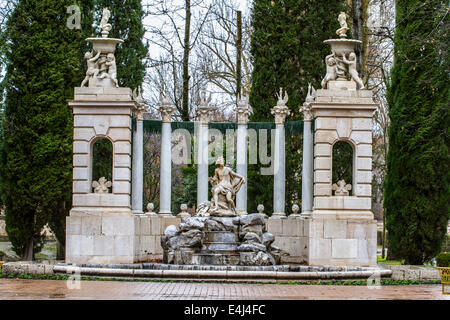 Apollo. Fontane ornamentali del palazzo di Aranjuez, Madrid, Spagna Foto Stock