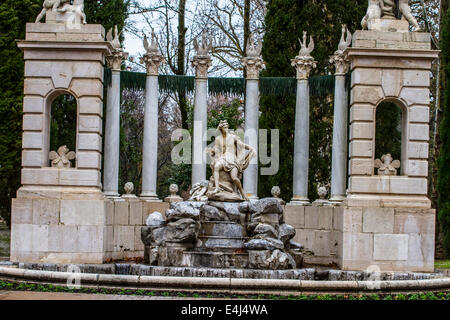 Apollo. Fontane ornamentali del palazzo di Aranjuez, Madrid, Spagna Foto Stock