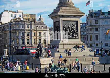 Trafalgar Square, City of Westminster, Londra, Inghilterra, Regno Unito Foto Stock