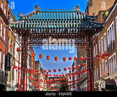 Chinatown è parte del quartiere di Soho, la City of Westminster Foto Stock