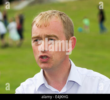 Tim Farron liberali democratici candidato membro del Parlamento MP circoscrizione Westmorland e Lonsdale Foto Stock