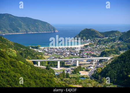 Città Kumano, Prefettura di Mie, Giappone a Atashika waterfront. Foto Stock