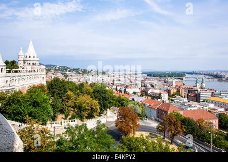 Europa orientale, Ungheria, Budapest, cityscape dalla Cittadella Foto Stock