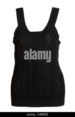 In maglia nera vest Foto Stock