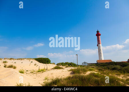 Il faro di La Coubre Phare de La Coubre a Les Mathes in Francia. Foto Stock