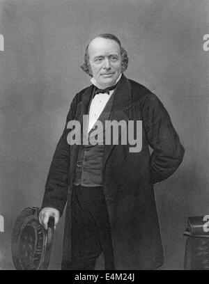 Jean Louis Rodolphe Agassiz, 1807 - 1873, un Swiss-nato Biologo americano e geologo Foto Stock