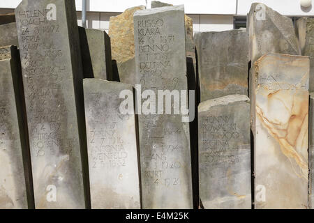 Memoriale ebreo, Halberstadt, Sassonia Anhalt, Germania Foto Stock