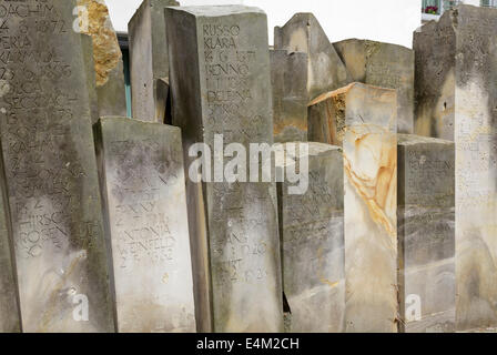 Memoriale ebreo, Halberstadt, Sassonia Anhalt, Germania Foto Stock