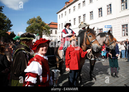 Kopefest parade, Suelfmeister, Lueneburg, Lüneburg, Bassa Sassonia, Germania, Europa Foto Stock