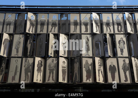 Dettaglio della parte anteriore del Teatro Everyman Hope Street Liverpool Regno Unito Foto Stock