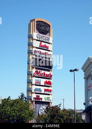 Unione Landing Shopping Center segno, Union City, California Foto Stock