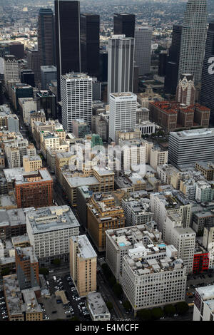 7 West Street, il centro cittadino di Los Angeles, California, Stati Uniti d'America - aerial Foto Stock