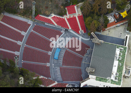 Il Teatro Greco, Griffith Park, Los Angeles, California, Stati Uniti d'America - aerial Foto Stock