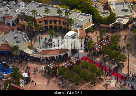 Universal Studios, Hollywood, Los Angeles, California, Stati Uniti d'America - aerial Foto Stock