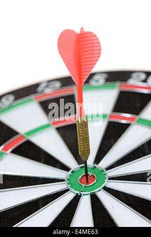 Un'immagine ravvicinata di un Dart Board Foto Stock