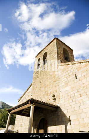 La chiesa di Santa María de Fuentes Claras, Valverde de la Vera. Provincia di Cáceres, Extremadura Foto Stock