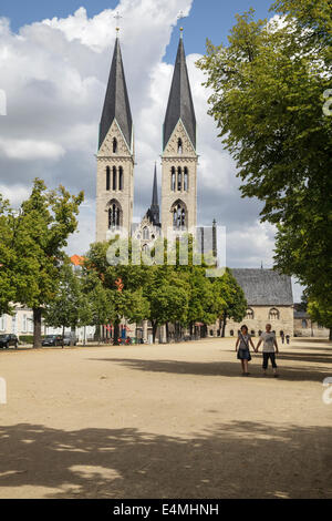 Cattedrale, Halberstadt, Sassonia Anhalt, Germania Foto Stock