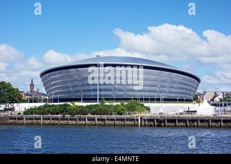 Il SSE Idro in Scottish Exhibition and Conference Centre complesso in Glasgow con un attendamento per i Giochi del Commonwealth 2014 eventi Foto Stock