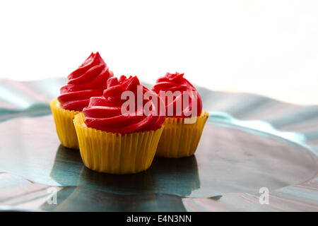 Little Red cupcake del cofano Foto Stock