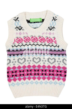 Bambini gilet a maglia Foto Stock