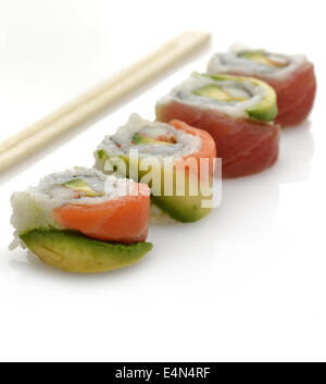Rotoli di sushi Foto Stock