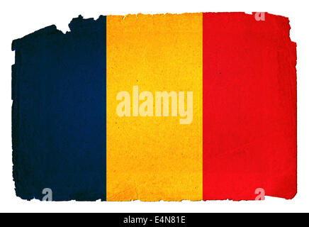 Grungy bandiera - Romania Foto Stock