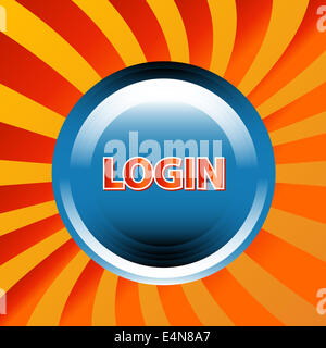 Icona di login Foto Stock