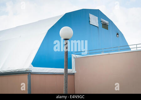 "Impressionisti storia' all'interno del parco naturale di l'ile saint-denis, northen sobborgo parigino, Francia. Foto Stock
