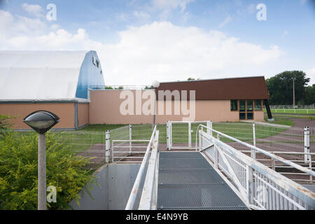 "Impressionisti storia' all'interno del parco naturale di l'ile saint-denis, northen sobborgo parigino, Francia. Foto Stock