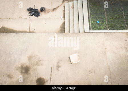 "Impressionisti storia' all'interno del parco naturale di l'ile saint-denis, northen sobborgo parigino, Francia. Foto Stock