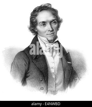 Jean-François Casimir Delavigne, 1793 - 1843, un poeta francese e drammaturgo, Foto Stock