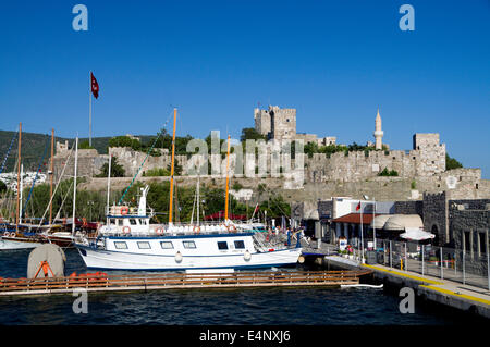 Castello di Bodrum bult dai Cavalieri Ospitalieri nel xv secolo, bodrum, Turchia, Asia. Foto Stock