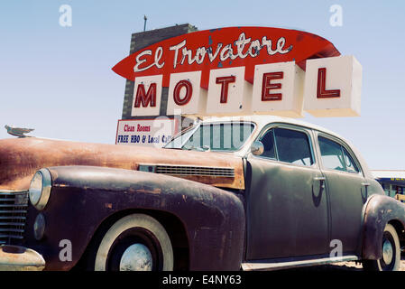 Motel sulla Route 66 in Kingman Arizona USA Foto Stock